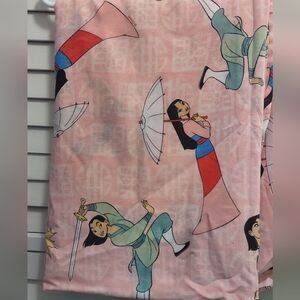Rare Mulan bed sheet, vintage Disney sheet 90s pink princess